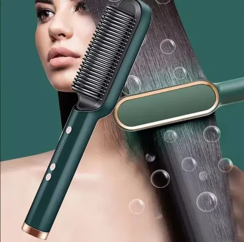 Plancha Cepillo Alisador Pelo Eléctrico