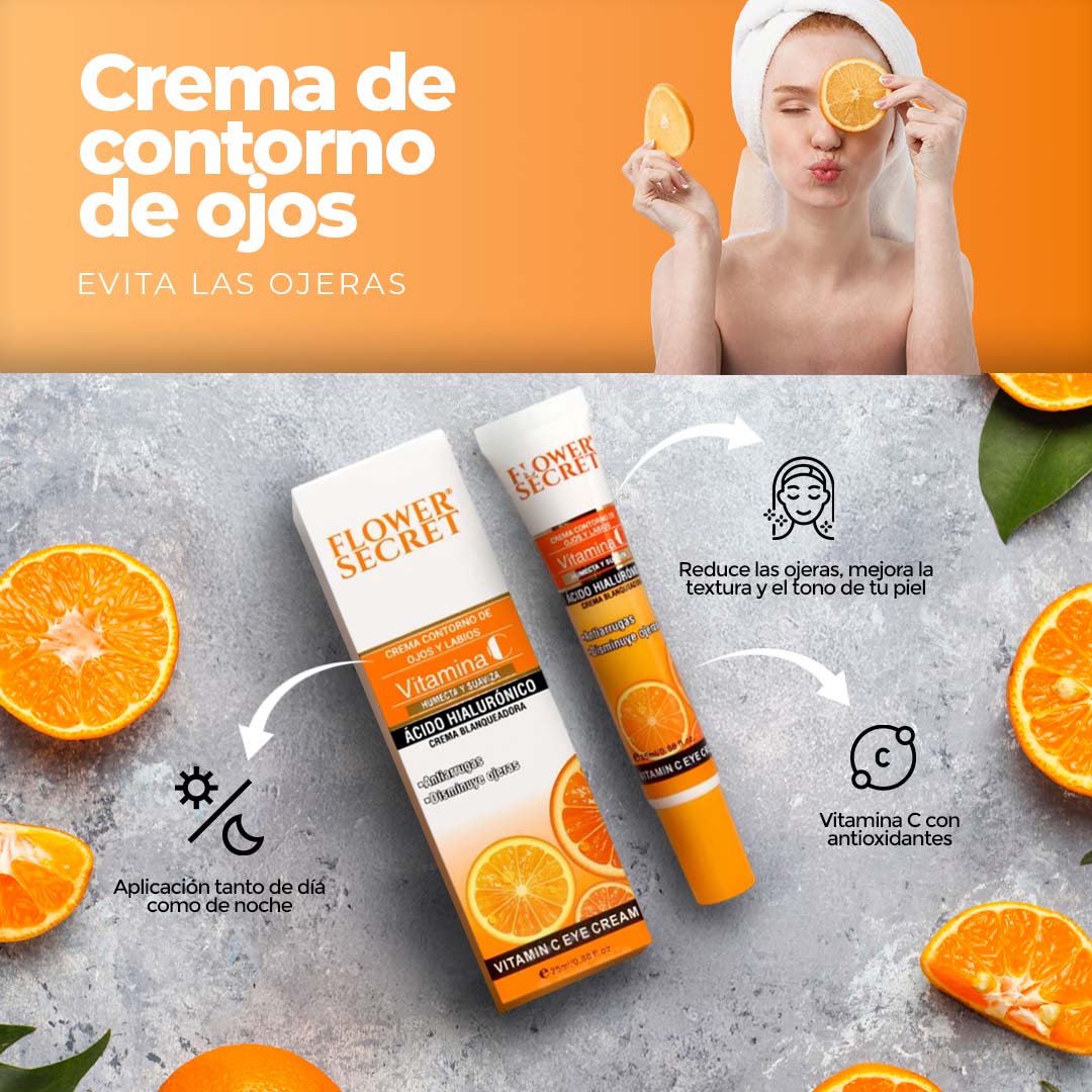 Crema de Contorno de Ojos de Reafirmante con Vitamina C