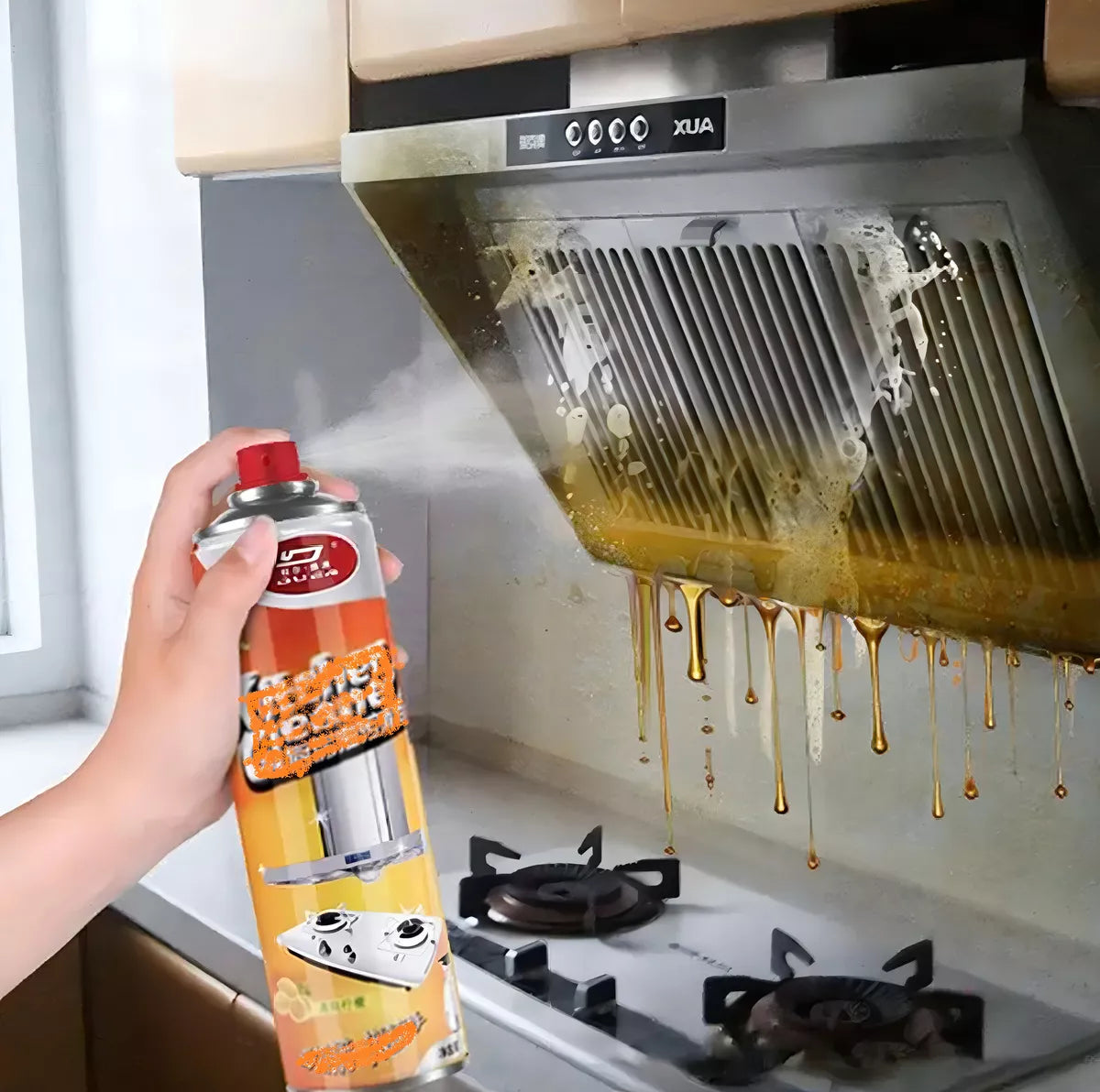 Spray desengrasante cocina