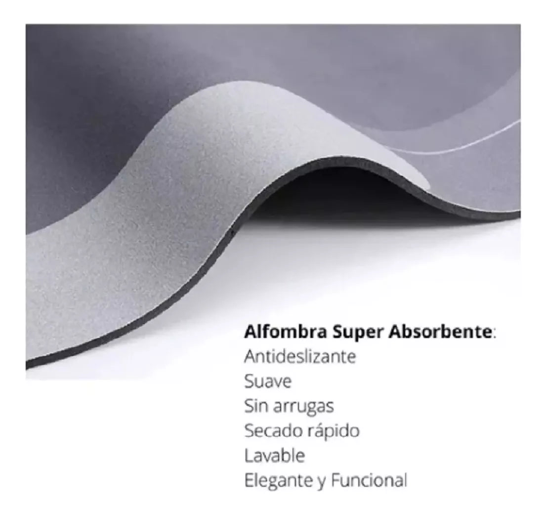 Tapete Alfombrilla De Baño Super Absorbente + Farol Led de REGALO 🎁