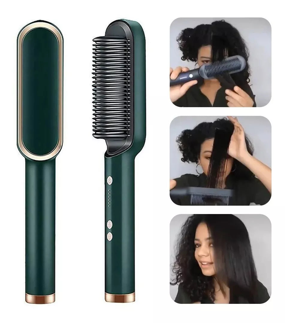 Plancha Cepillo Alisador Pelo Eléctrico