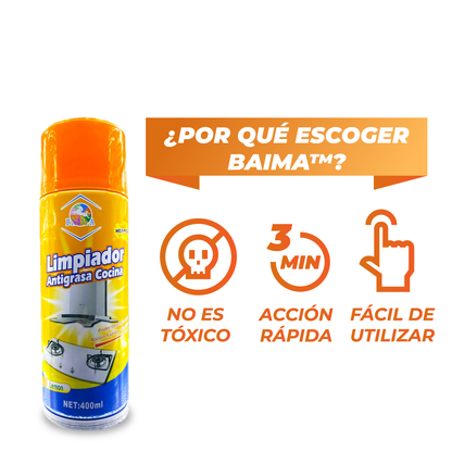 Spray desengrasante cocina