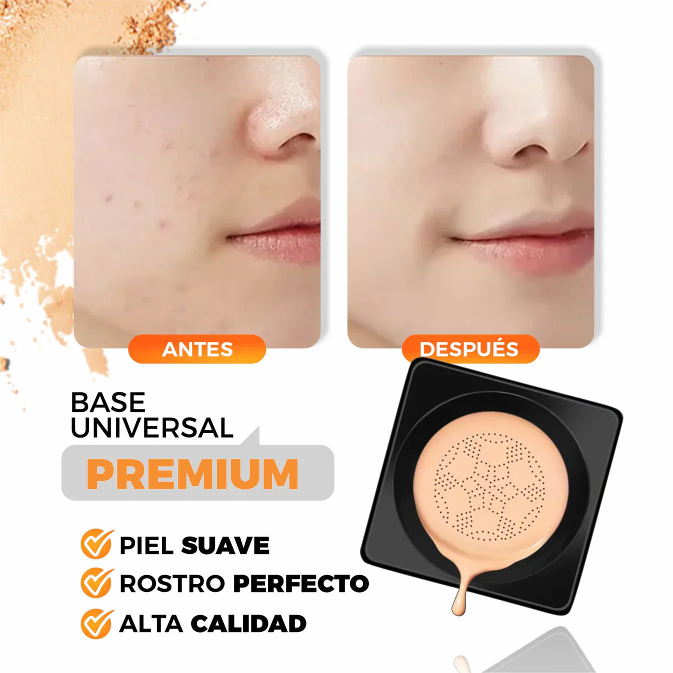 Base con vitamina C protector solar