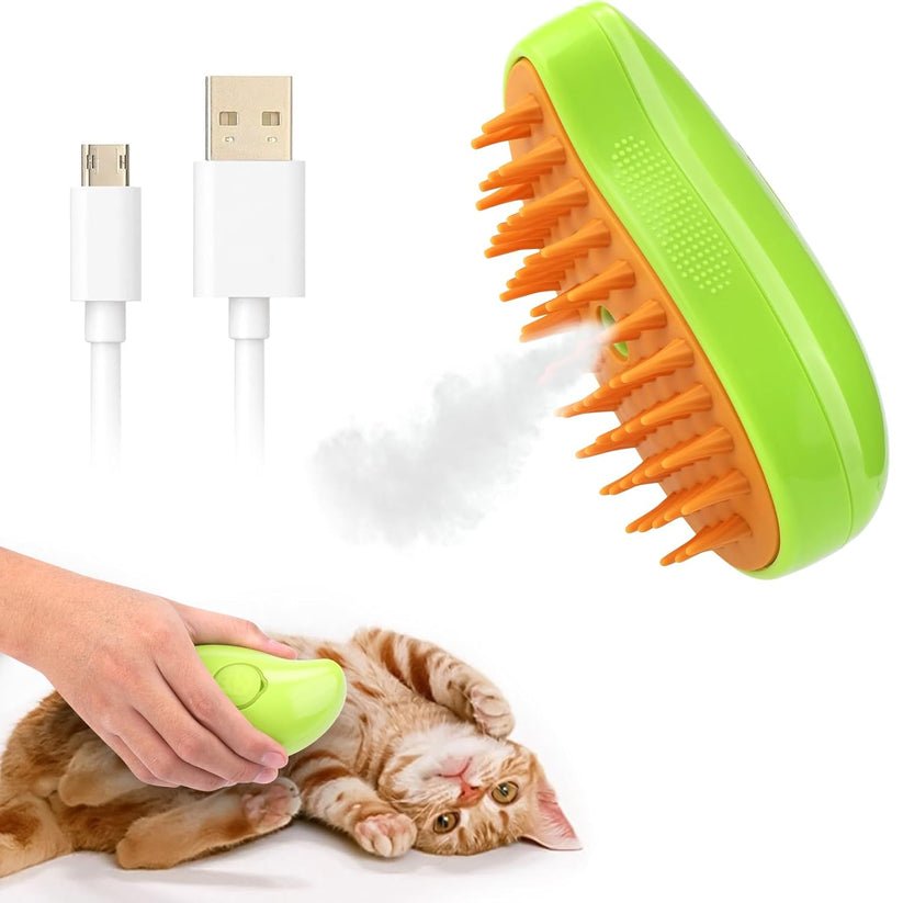 Cepillo 3 en 1 a Vapor para Mascota