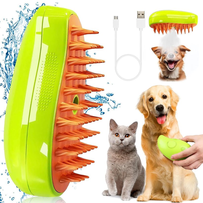 Cepillo 3 en 1 a Vapor para Mascota