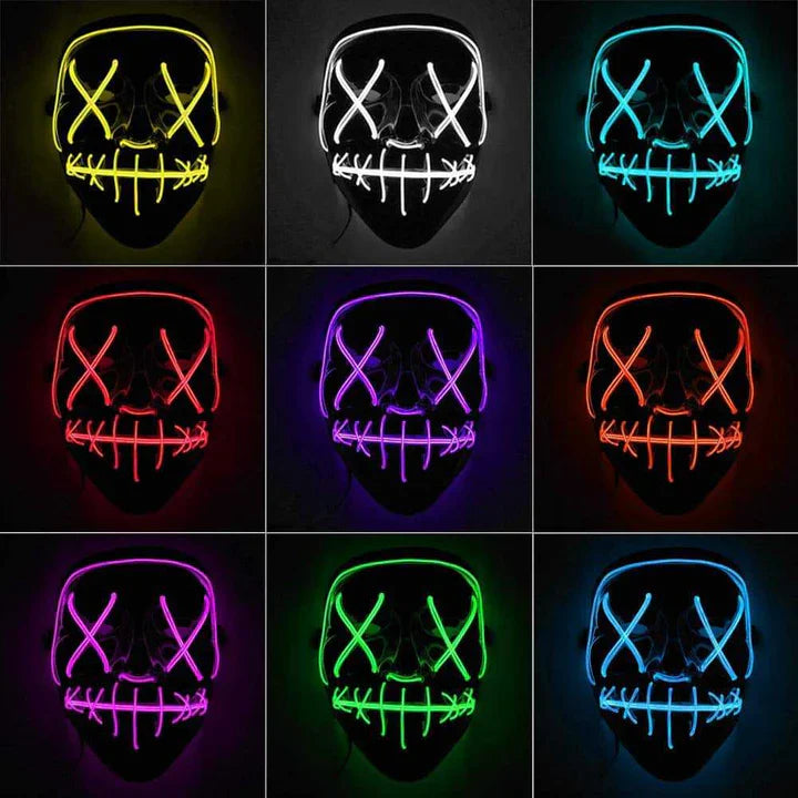 PurgeGlow™ - Máscara LED Edición Terror