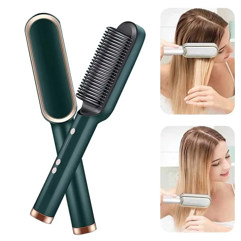 Plancha Cepillo Alisador Pelo Eléctrico