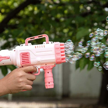 Pistola De Burbujas Bazooka Electrónica 25 Agujeros + Pilas